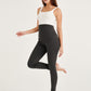 Grey Slim Fit Stretchable High Waist Maternity Legging