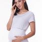 Violet nursing top for breastfeeding