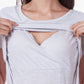 Round neckline with long sleeves Nursing Top