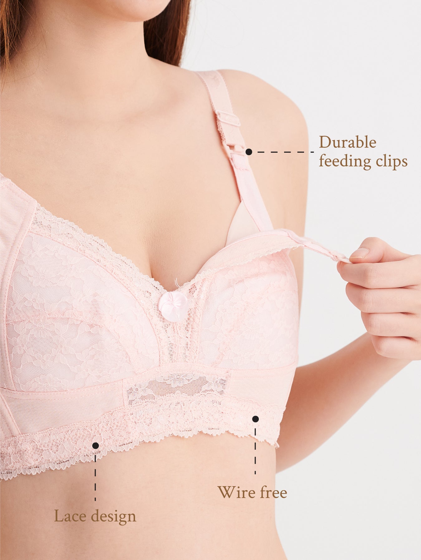 Soft and supportive nursing bra with premium design