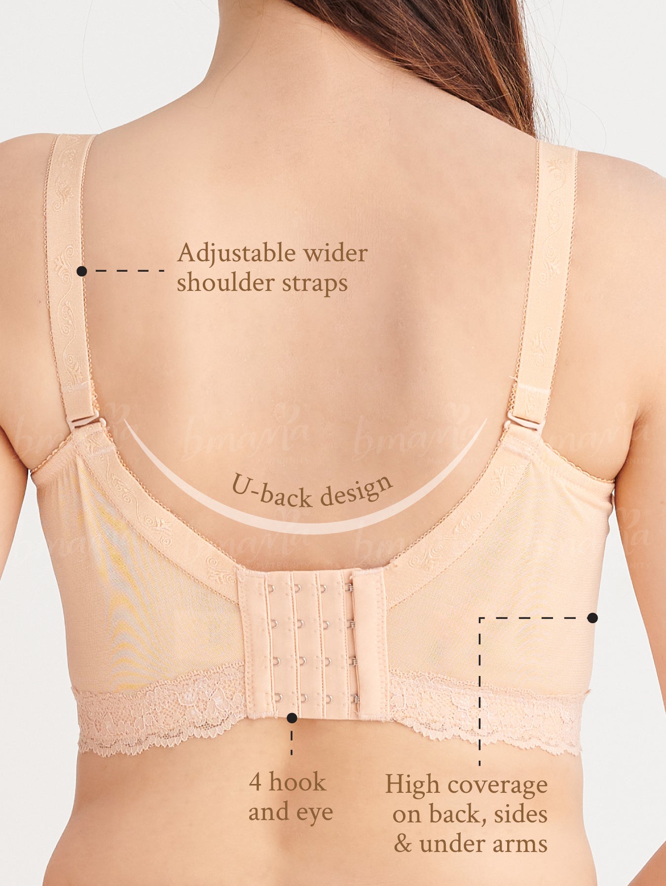 The BMama Premium series Black Beauty nursing bra for new moms