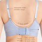 Comfortable nursing bra with up-way opening