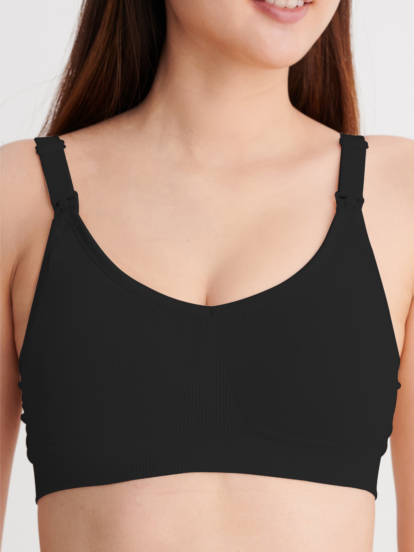 Comfortable nursing bra with sporty design