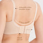 Nursing bra with easy-to-use up-way open feature