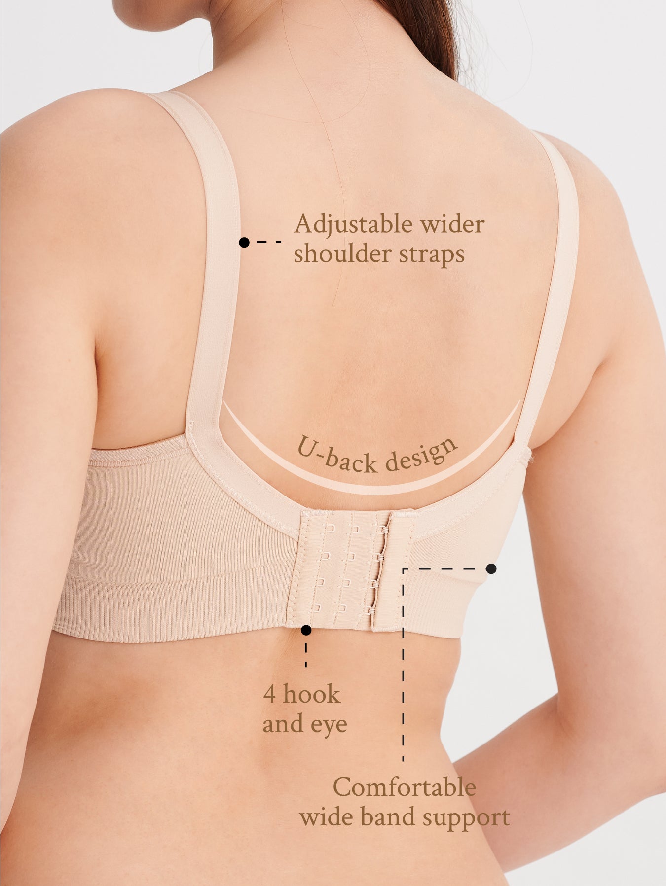 Nursing bra with easy-to-use up-way open feature