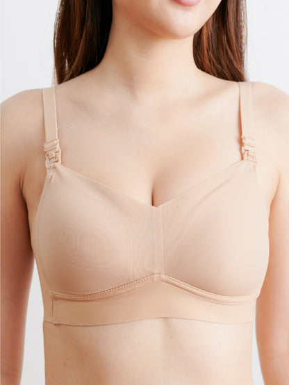 Silk nursing bra for breastfeeding