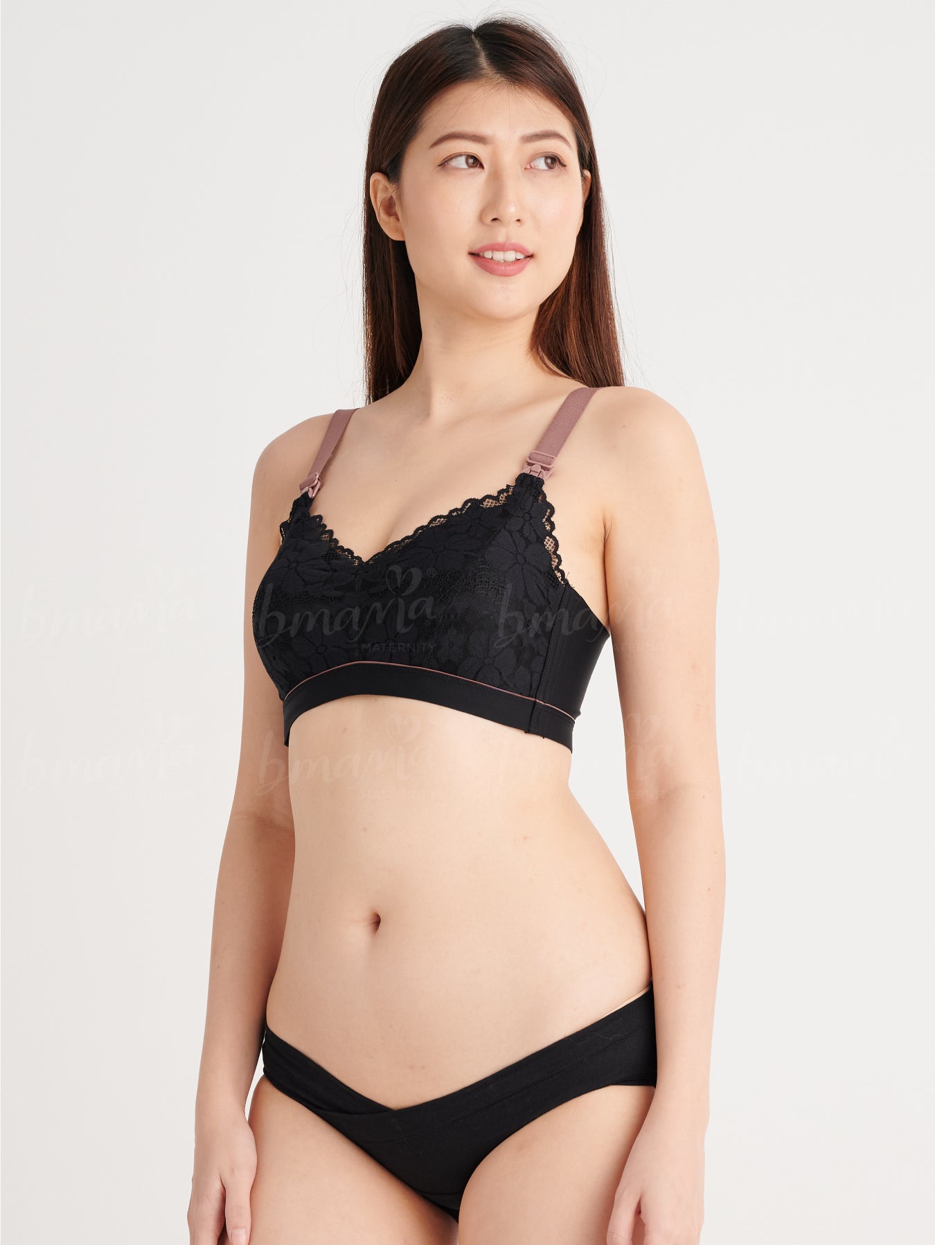 Shop Super Soft Latex Lace Wireless Nursing Bra
