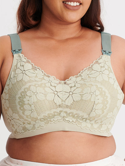 Wireless nursing bra for fuller figures