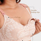 Nursing bra with comfortable fit
