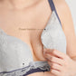 Nursing bra with easy access clips