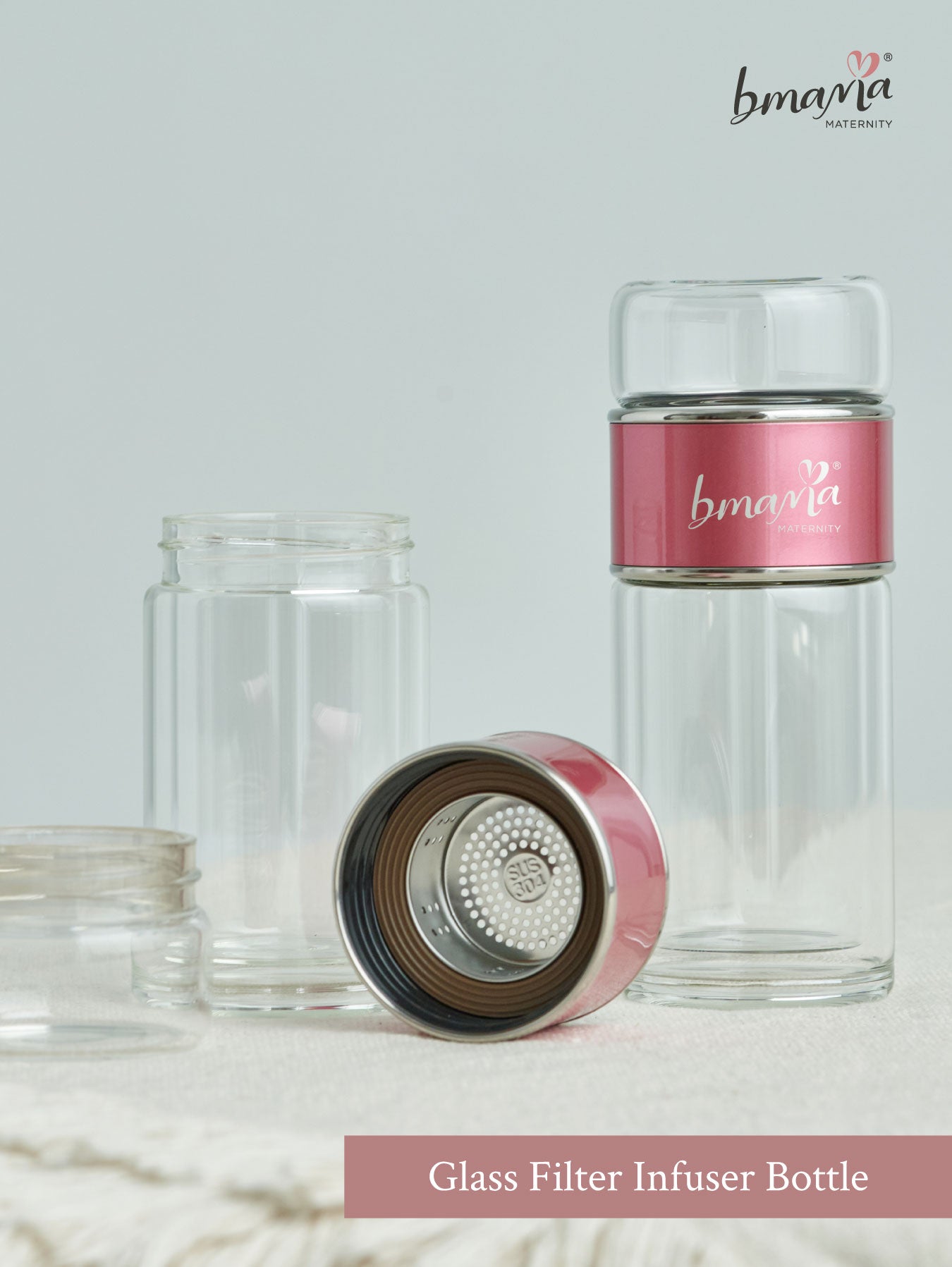 Bmama Glass Filter Infuser Bottle