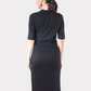 Soft and stretchy fabric dress that grows with your bump