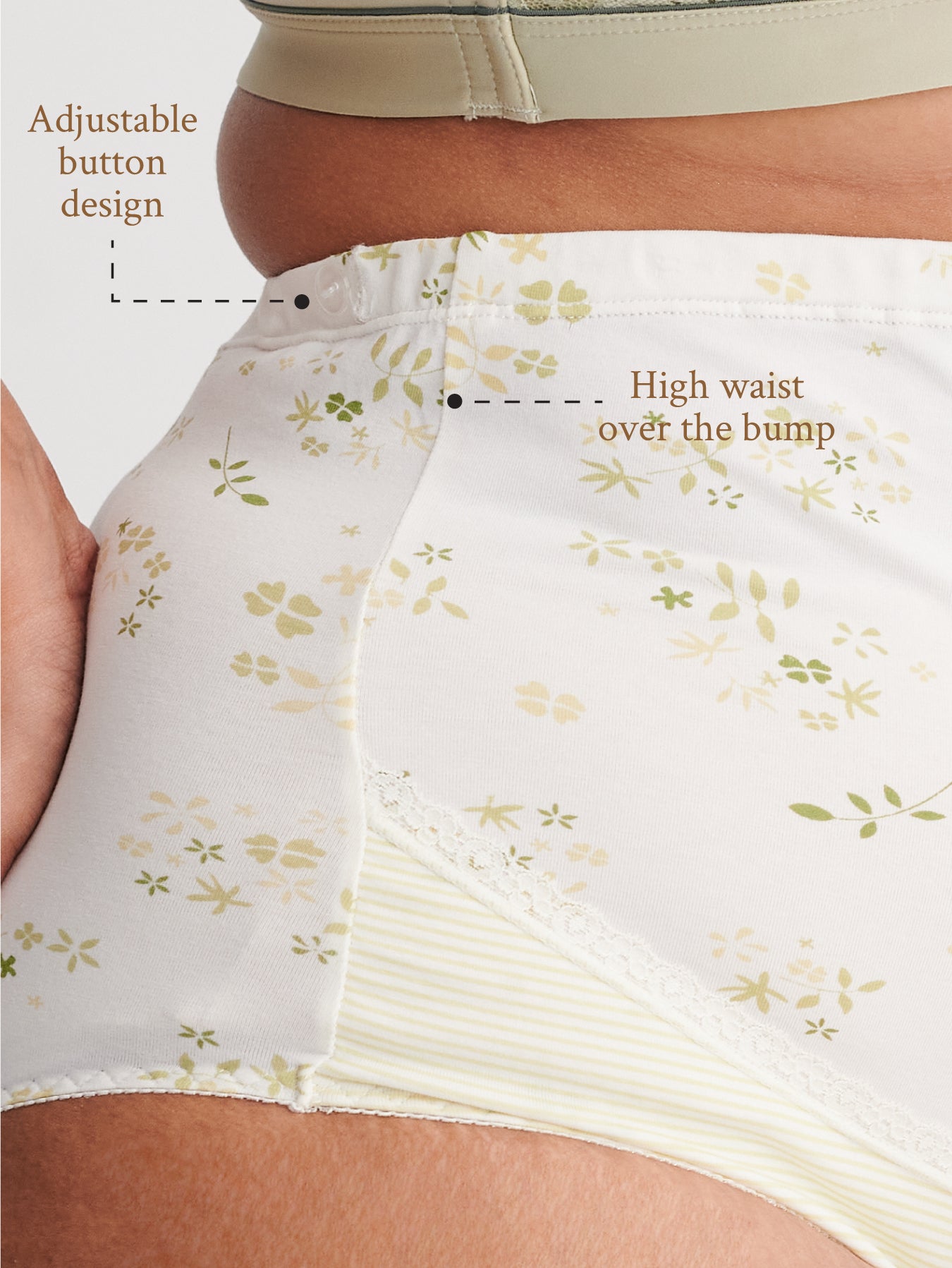 High waist maternity brief