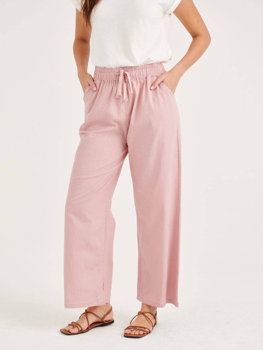 Trendy and fashionable baby pink pants