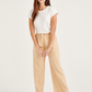 Milky Beige Cotton Linen Pants