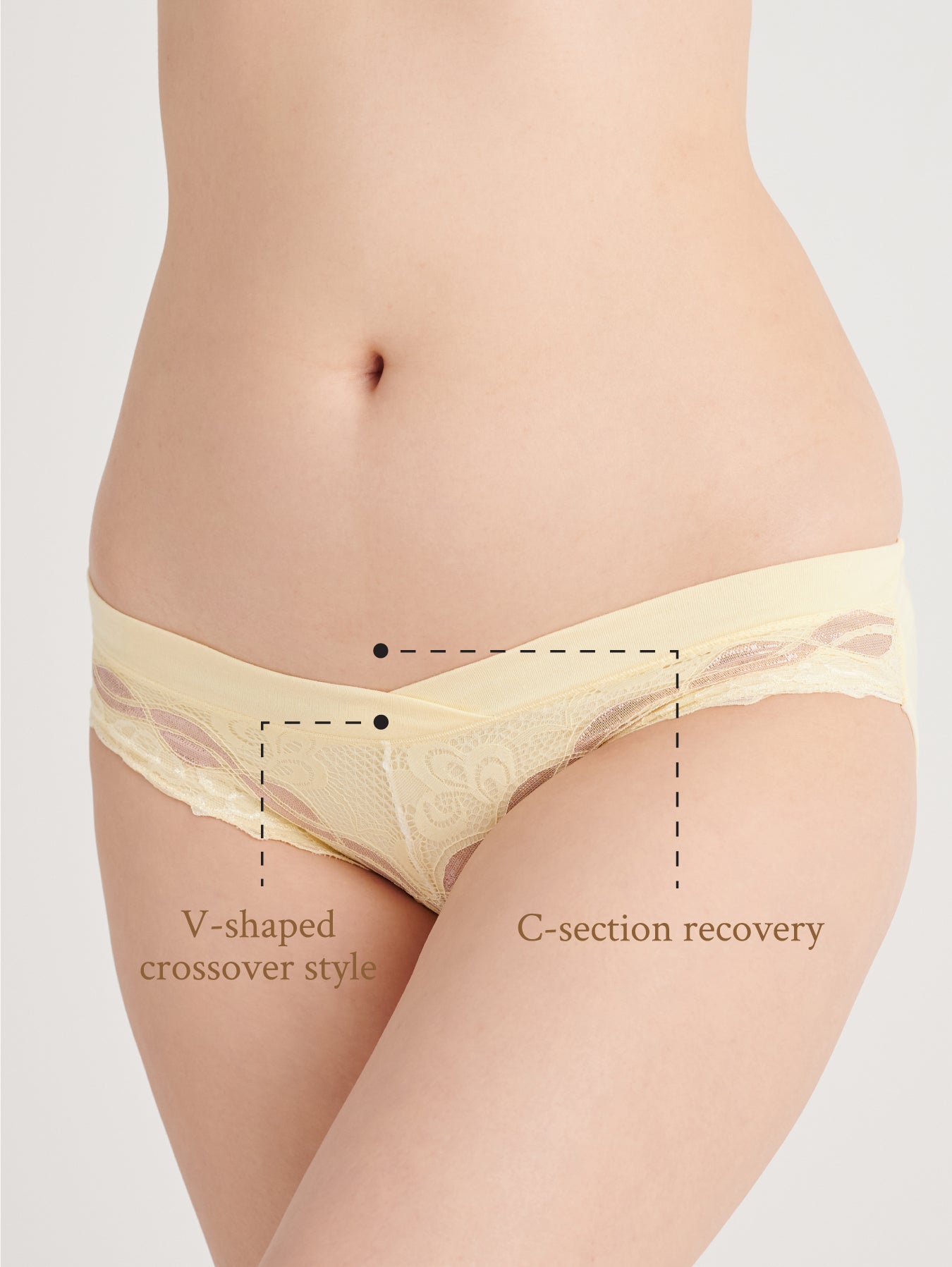 Low waist maternity underwear