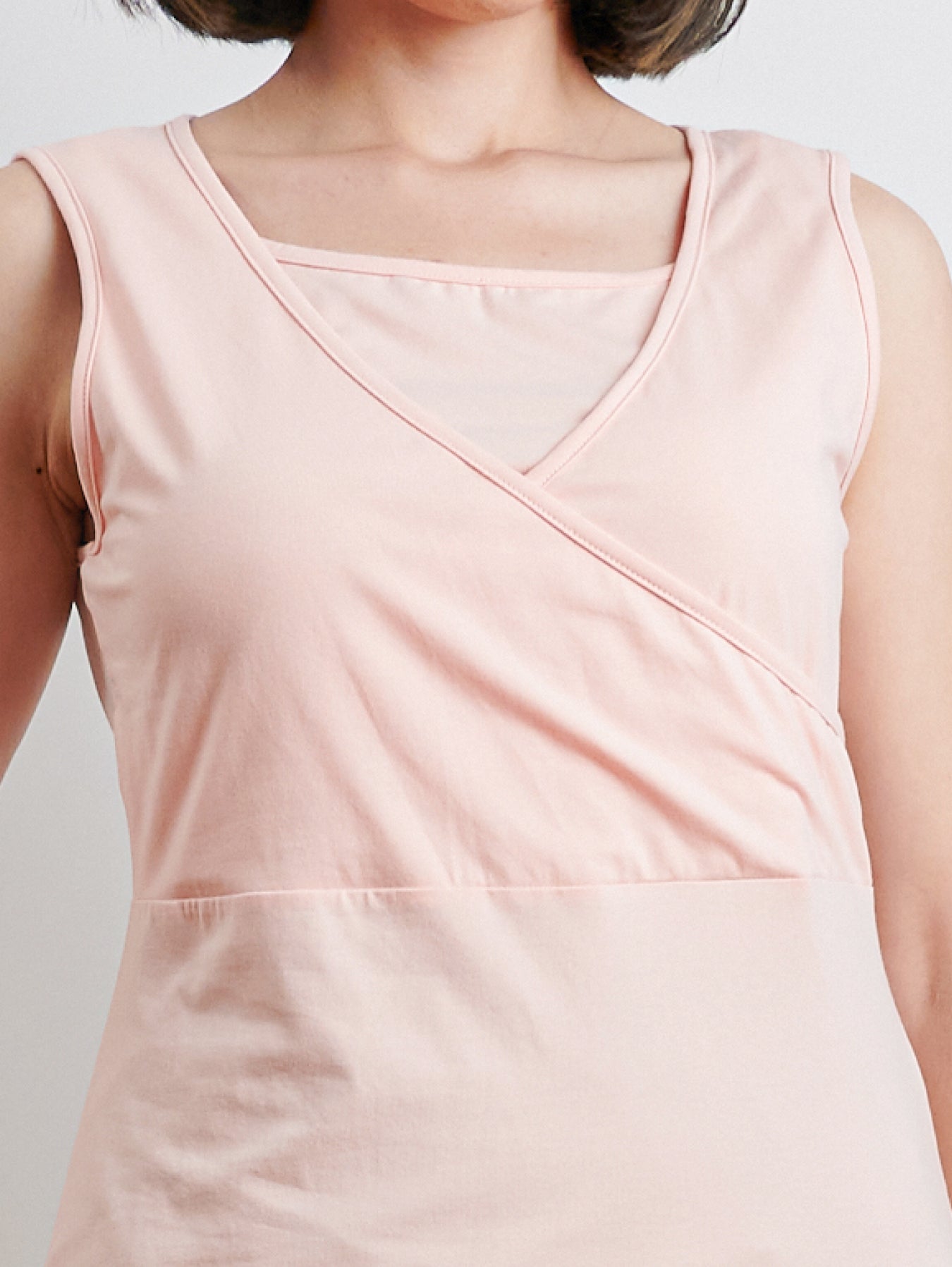 Nursing-friendly postpartum outfit