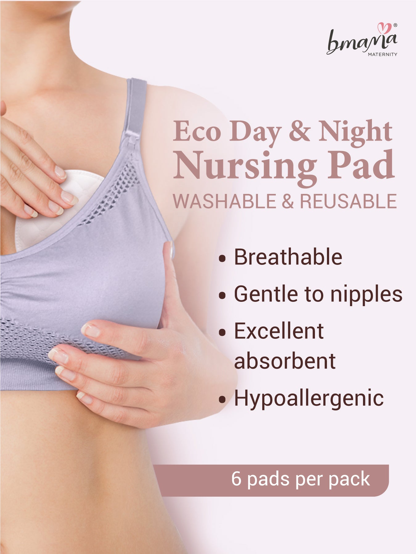  14-Pack Organic Nursing Pads - Washable Breast Pads For  Breastfeeding, Nursing Bra Nipple Pads For Breastfeeding, Pumping Bra  Reusable Breast Pads, Maternity Breastfeeding Bra Pads