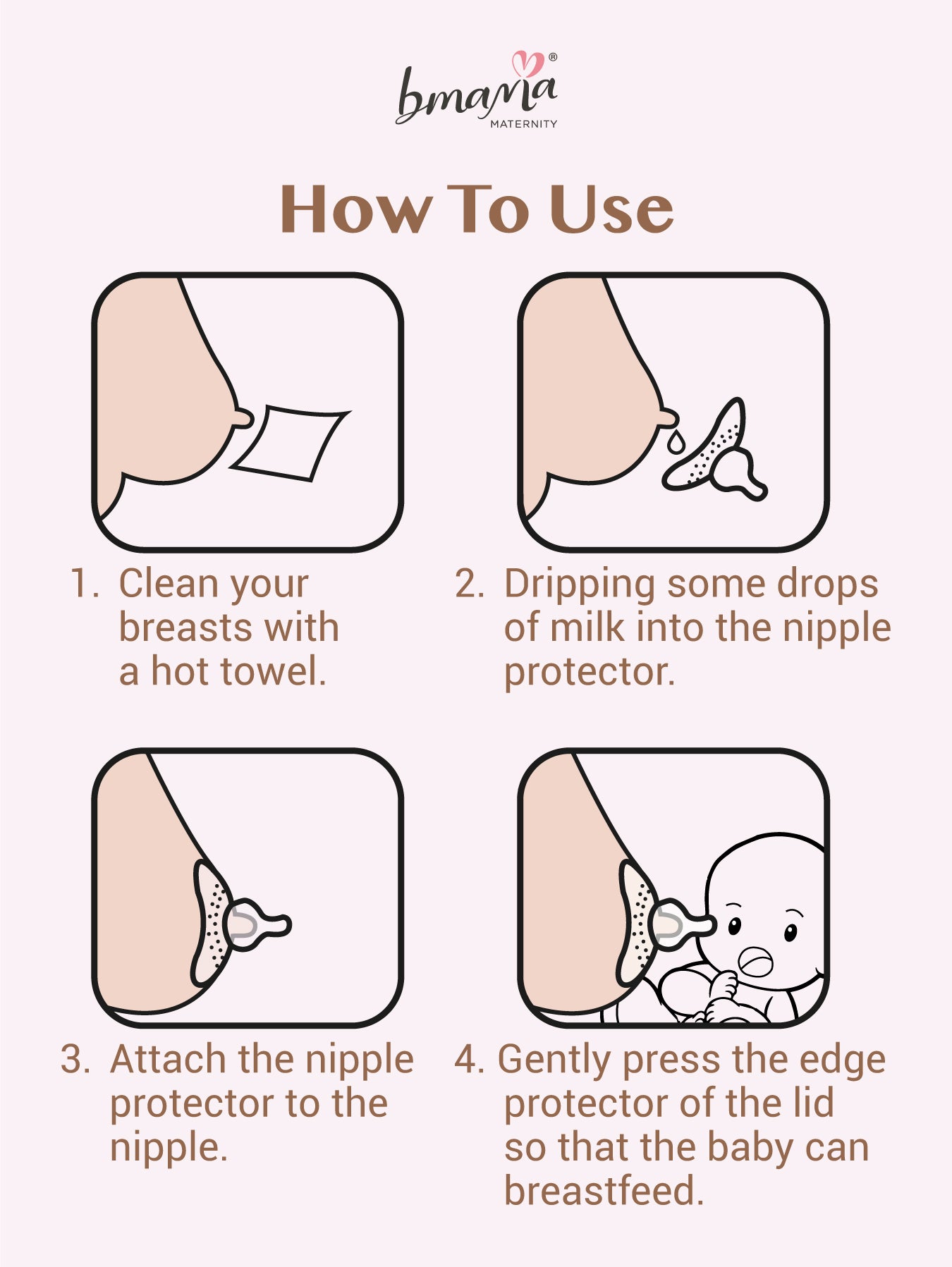Bmama Natural Fit Silicone Nipple Protector