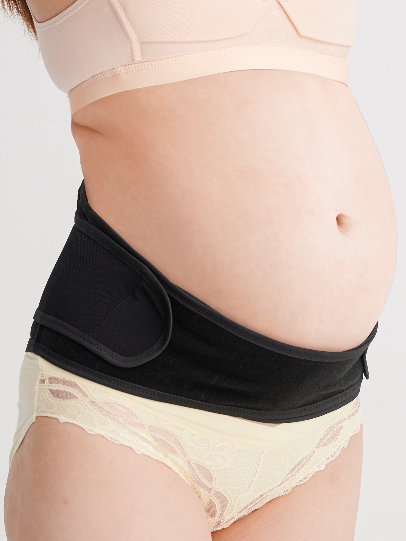 3) Bmama Maternity Support Belt Pregnancy (Beige), Stretchy, Lightweight  Fabrics, Easy to Clean and breathable