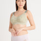 Plus size nursing bra with lace