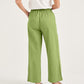 Green Cotton Pants for Women
